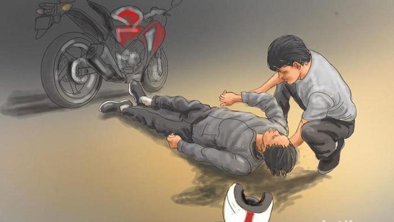 Satu Pengendara Tewas Usai Tabrakan Motor Di Wonosari Yogyakarta