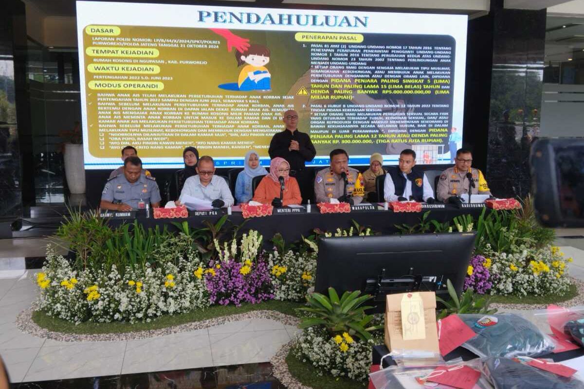 Polda Jawa Tengah Tetapkan 3 Tersangka dalam Kasus Pemerkosaan Kakak Adik di Purworejo