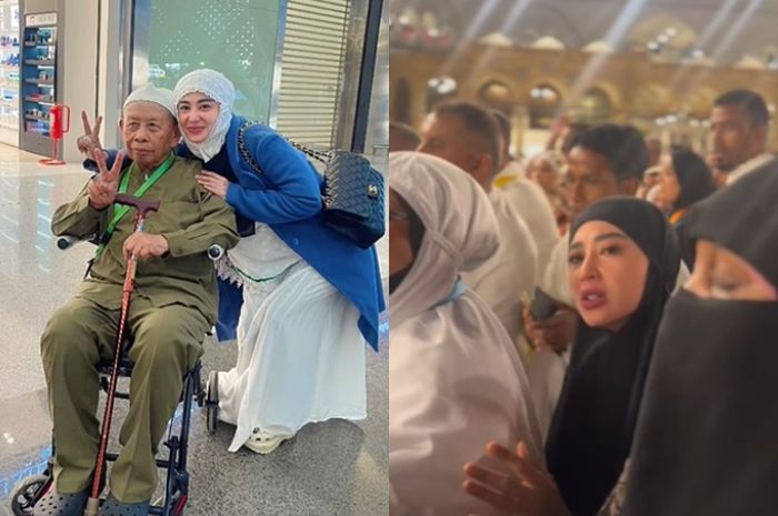 Momen Haru Dewi Perssik: Berhasil Cium Hajar Aswad di Depan Ka’bah