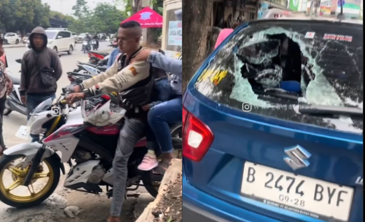 Viral Pemotor Lawan Arah Pecahkan Kaca Mobil di Cengkareng: Kronologi dan Analisis