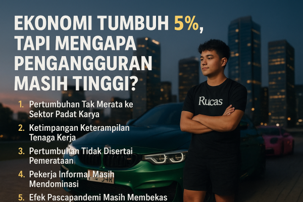 Ekonomi Tumbuh 5% Tapi Pengangguran Masih Tinggi