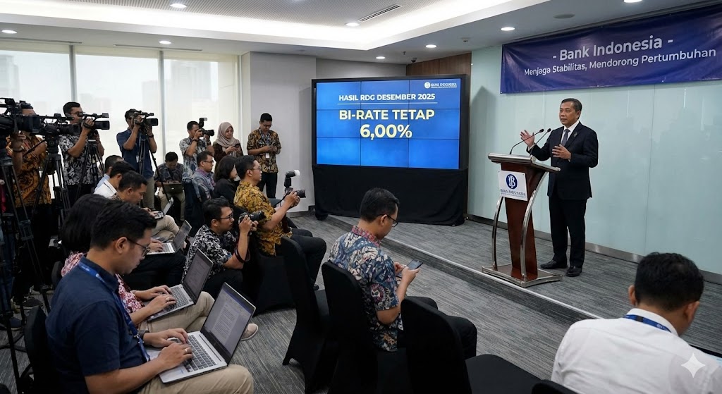 Bank Indonesia Pertahankan Suku Bunga Acuan di 6,00%, Sinyal Waspada Hadapi Gejolak Global